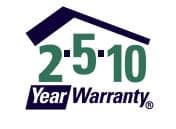 2-5-10 YEAR WARRANTY, LICENSED BUILDER LOGO AS AUTHORIZED BY BCHOUSING.